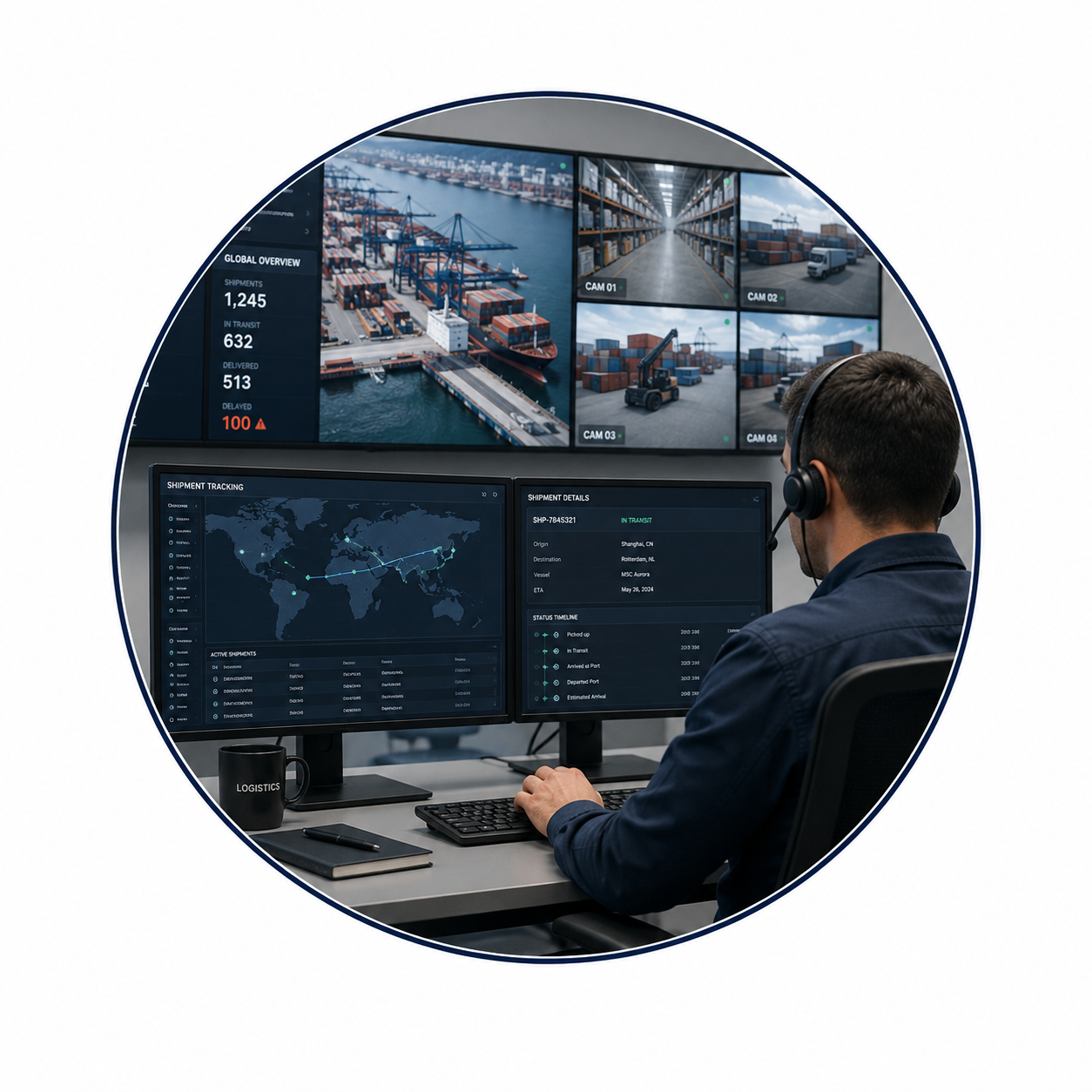 Monitoring support visual